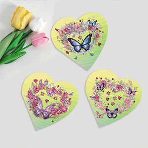 6Pcs/Set Love-Diamond Greeting Cards