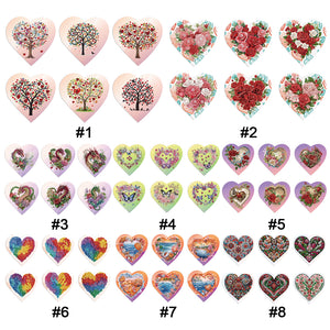 6Pcs/Set Love-Diamond Greeting Cards