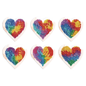 6Pcs/Set Love-Diamond Greeting Cards