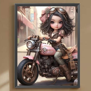 Steampunk Girl-Full Round/Square Diamond Painting-30x40cm/40x50cm/50x70cm