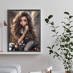 Steampunk Girl-Full Round/Square Diamond Painting-30x40cm/40x50cm/50x70cm
