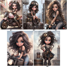 Load image into Gallery viewer, Steampunk Girl-Full Round/Square Diamond Painting-30x40cm/40x50cm/50x70cm
