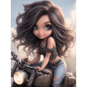 Steampunk Girl-Full Round/Square Diamond Painting-30x40cm/40x50cm/50x70cm