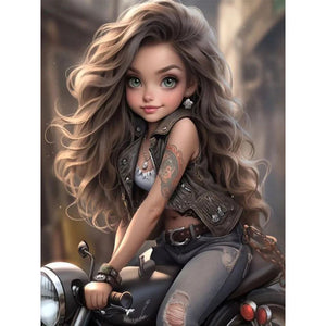 Steampunk Girl-Full Round/Square Diamond Painting-30x40cm/40x50cm/50x70cm
