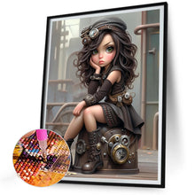 Load image into Gallery viewer, Steampunk Girl-Full Round/Square Diamond Painting-30x40cm/40x50cm/50x70cm

