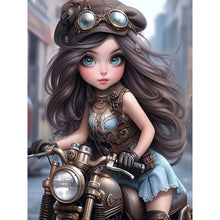 Load image into Gallery viewer, Steampunk Girl-Full Round/Square Diamond Painting-30x40cm/40x50cm/50x70cm
