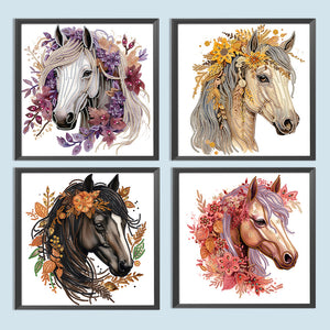 Horse-Partial Special Diamond Painting-30x30cm