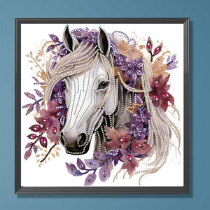 Horse-Partial Special Diamond Painting-30x30cm