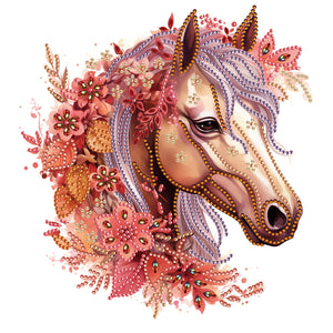 Horse-Partial Special Diamond Painting-30x30cm