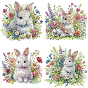 Rabbit-Partial Special Diamond Painting-30x30cm