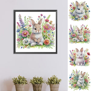 Rabbit-Partial Special Diamond Painting-30x30cm
