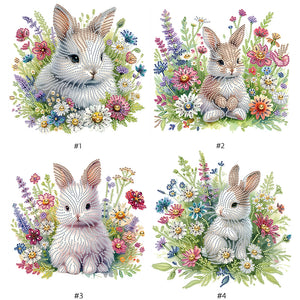 Rabbit-Partial Special Diamond Painting-30x30cm