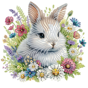Rabbit-Partial Special Diamond Painting-30x30cm