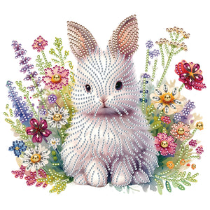 Rabbit-Partial Special Diamond Painting-30x30cm