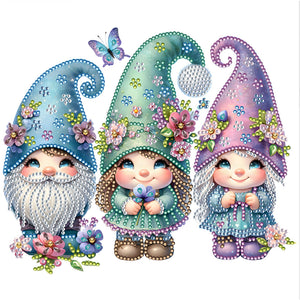 Gnome-Partial Special Diamond Painting-30x30cm