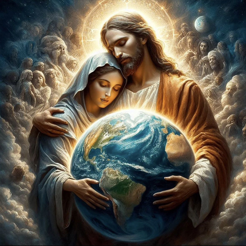 Jesus-Full Round Diamond Painting-30x30cm