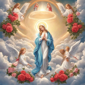 Jesus-Full Round Diamond Painting-30x30cm