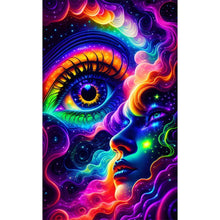 Load image into Gallery viewer, Colorful Cloud Eyes-Full Round Diamond Painting-40x65cm-Large Size
