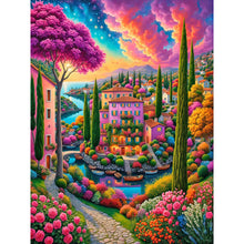 Load image into Gallery viewer, Garden House-Full Round Diamond Painting-30x40cm
