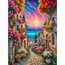 Load image into Gallery viewer, Garden House-Full Round Diamond Painting-30x40cm
