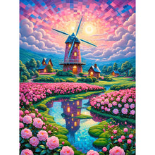 Load image into Gallery viewer, Garden House-Full Round Diamond Painting-30x40cm
