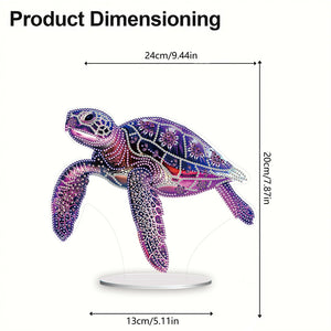 Marine Life-Single Side Drill-Acrylic Diamond Desktop Ornament