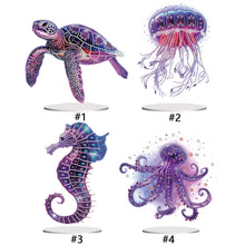 Load image into Gallery viewer, Marine Life-Single Side Drill-Acrylic Diamond Desktop Ornament

