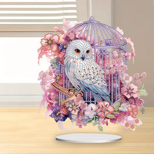 Cage-Single Side Drill-Acrylic Diamond Desktop Ornament
