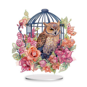 Cage-Single Side Drill-Acrylic Diamond Desktop Ornament