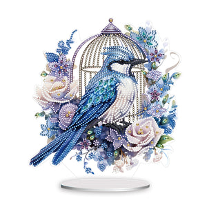 Cage-Single Side Drill-Acrylic Diamond Desktop Ornament