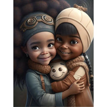 Load image into Gallery viewer, African American Girl-Full Round/Square Diamond Painting-30x40cm/40x50cm/50x70cm
