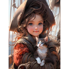 Load image into Gallery viewer, Life of Pets Girl-Full Round/Square Diamond Painting-30x40cm/40x50cm/50x70cm
