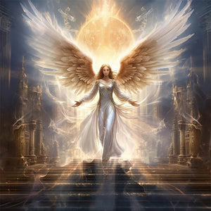 Angel-Full Round Diamond Painting-30x30cm
