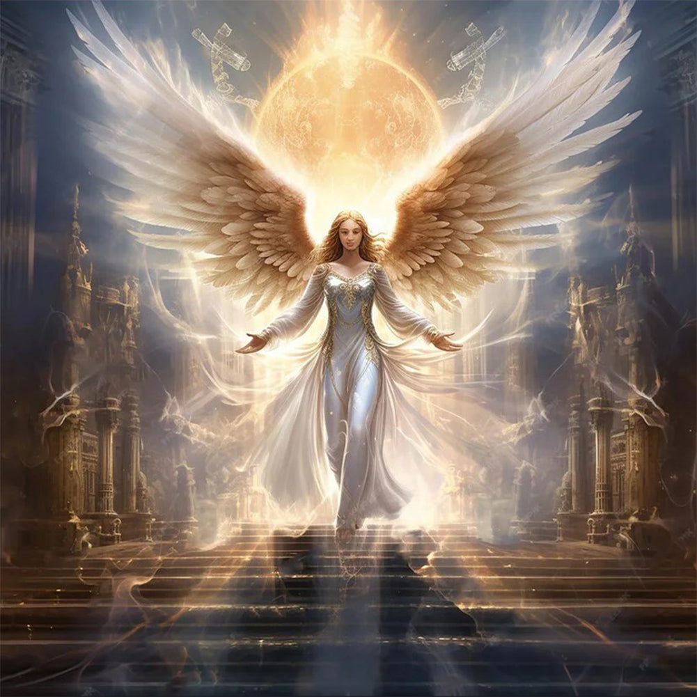 Angel-Full Round Diamond Painting-30x30cm