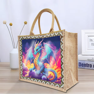 Linen Diamond Painting Tote Bag Replaceable Canvas