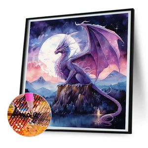 Pterosaur-Full Round Diamond Painting-30x30cm