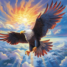 Load image into Gallery viewer, Eagle-Full Round Diamond Painting-30x30cm
