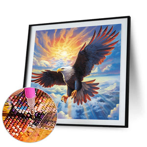 Eagle-Full Round Diamond Painting-30x30cm