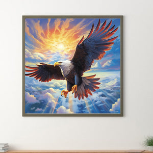 Eagle-Full Round Diamond Painting-30x30cm