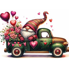 Load image into Gallery viewer, Valentine&#39;S Day Float Gnome-Full Round Diamond Painting-40x30cm
