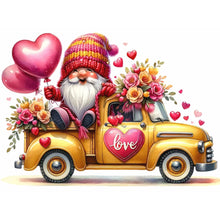Load image into Gallery viewer, Valentine&#39;S Day Float Gnome-Full Round Diamond Painting-40x30cm
