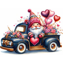 Load image into Gallery viewer, Valentine&#39;S Day Float Gnome-Full Round Diamond Painting-40x30cm
