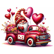 Load image into Gallery viewer, Valentine&#39;S Day Float Gnome-Full Round Diamond Painting-40x30cm
