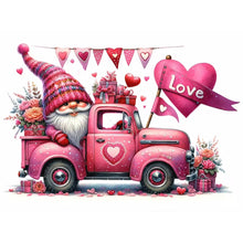 Load image into Gallery viewer, Valentine&#39;S Day Float Gnome-Full Round Diamond Painting-40x30cm
