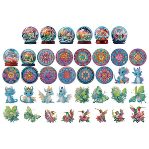 Animal-Diamond Painting Magnet Refrigerator