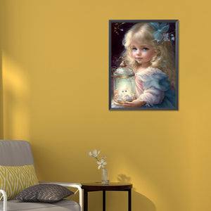 Life of Pets Girl-Full Round/Square Diamond Painting-30x40cm/40x50cm/50x70cm