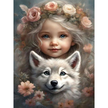 Load image into Gallery viewer, Life of Pets Girl-Full Round/Square Diamond Painting-30x40cm/40x50cm/50x70cm
