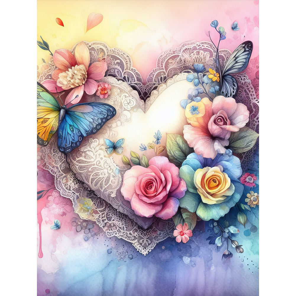 Love Gift-Full Round Diamond Painting-30x40cm