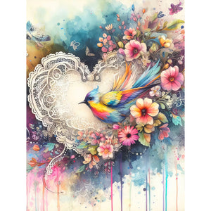 Love Gift-Full Round Diamond Painting-30x40cm