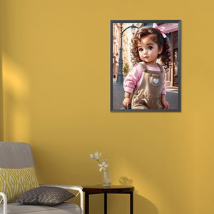 Life of Pets Girl-Full Round/Square Diamond Painting-30x40cm/40x50cm/50x70cm